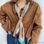 Fluttering small silk scarf summer new decorative double-layer small neckerchief female literary sma