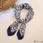 Silk scarf female simulation silk printing small square scarf scarf neck scarf