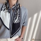 New small silk scarf female imitation silk satin double-layer diagonal long scarf tied hair headscar