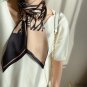 New small silk scarf female imitation silk satin double-layer diagonal long scarf tied hair headscar