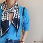 New small silk scarf female imitation silk satin double-layer diagonal long scarf tied hair headscar