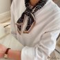 New small silk scarf female imitation silk satin double-layer diagonal long scarf tied hair headscar