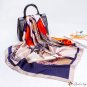 New oil painting large square scarf female faux silk satin silk scarf female neck scarf headscarf Mo