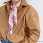 New diagonal scarf floating ribbon small silk scarf female long strip polka dot print hair ribbon do