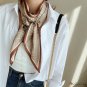 French vintage silk scarf ribbon female new small silk scarf multi-purpose satin hair tie double lay