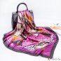 New simulation silk scarf female 90cm satin printing large square scarf shawl headscarf