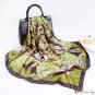 New simulation silk scarf female 90cm satin printing large square scarf shawl headscarf