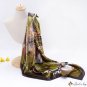 New simulation silk scarf female 90cm satin printing large square scarf shawl headscarf
