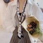 Summer satin ribbon long diagonal small silk scarf neck scarf female long printed decorative scarf h