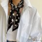 Summer satin ribbon long diagonal small silk scarf neck scarf female long printed decorative scarf h