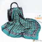 New printed large square scarf simulation silk satin silk scarf scarf decorative headscarf shawl fem