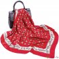 New printed large square scarf simulation silk satin silk scarf scarf decorative headscarf shawl fem