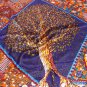 Silk scarf women spring and summer imitation silk satin large square scarf hair wealthy tree printed