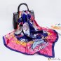 Large square scarf female simulation silk printing silk scarf with shawl headscarf