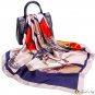 New large square scarf female simulation silk scarf neck scarf Goddess Day scarf headscarf