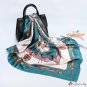 Simulation silk scarf female new 90cm printed large square shawl headscarf scarf