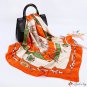 Simulation silk scarf female new 90cm printed large square shawl headscarf scarf