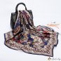 Simulation silk scarf female new 90cm printed large square shawl headscarf scarf