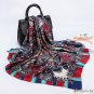 Simulation silk scarf female new 90cm printed large square shawl headscarf scarf