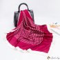 Silk scarf female season new satin back print large square scarf headscarf shawl