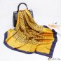 Silk scarf female season new satin back print large square scarf headscarf shawl
