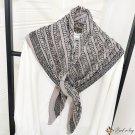 Pleated silk scarf female season new simulation silk square scarf printed shawl imitation cotton and