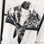 Season new pressure wrinkle square scarf 90cm imitation cotton linen hand feeling scarf literary ret