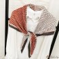 New simulation of silk satin pleated silk scarf 90cm printed large square scarf headscarf female sca