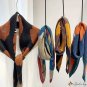 New fashion silk scarf female simulation silk satin printing imitation cotton linen scarf pleated sq