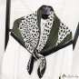 Season new pleated square scarf 90cmc cotton linen feel scarf wear back to the pattern silk scarf sa