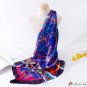 Spring and summer new simulation silk scarf female printing square scarf 90cm headscarf retro shawl