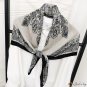 Silk scarf female 90cm large square scarf simulation silk satin pleated print headscarf wear shawl s