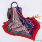 90cmcm * 90cm silk scarf female summer new colorful printing large square scarf headscarf simulation