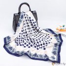 90 * 90cm square scarf polka dot print simulation silk scarf scarf women's headscarf