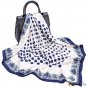 90 * 90cm square scarf polka dot print simulation silk scarf scarf women's headscarf