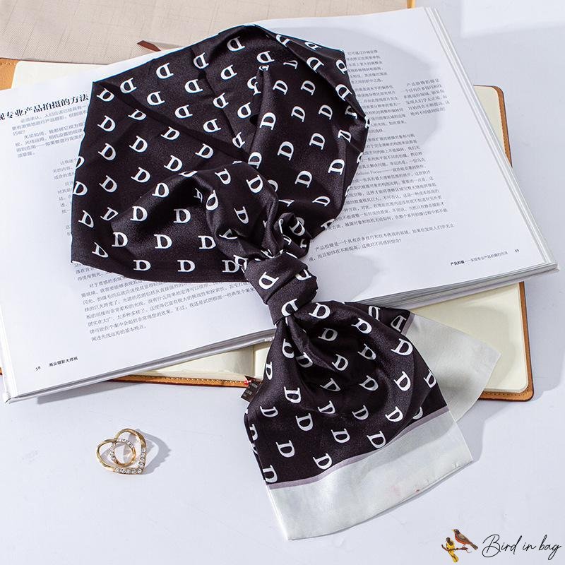 Decorative scarf to match the suit long strip of small silk scarf rectangular spring and autumn long