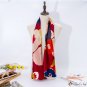 Silk scarf hair ribbon women's small long double layer floating belt vintage narrow strip simulation