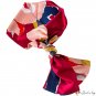 Silk scarf hair ribbon women's small long double layer floating belt vintage narrow strip simulation