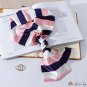 Autumn and winter thin section stripes printed small silk scarf female thin narrow long stripes smal