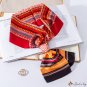 Spring literary silk scarf female thin narrow long small long scarf decorative double layer small fl