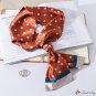 Spring and autumn new thin and narrow long strip flat corner floating fashion polka dot print scarf