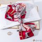 Spring and autumn new thin section small silk scarf female thin narrow long section floating ribbon