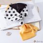 Autumn and winter thin section polka dots spell color printing small silk scarf female thin narrow l