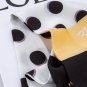 Autumn and winter thin section polka dots spell color printing small silk scarf female thin narrow l