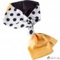 Autumn and winter thin section polka dots spell color printing small silk scarf female thin narrow l