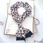 Autumn and winter new small long scarf thin narrow long strip small silk scarf female fashion spring
