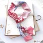 Spring neck scarf double layer silk scarf female long scarf multifunctional floating belt