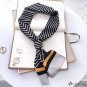 Spring neck scarf double layer silk scarf female long scarf multifunctional floating belt