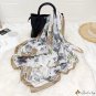 New silk scarf large shawl scarf female printing 90cm square scarf