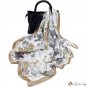 New silk scarf large shawl scarf female printing 90cm square scarf